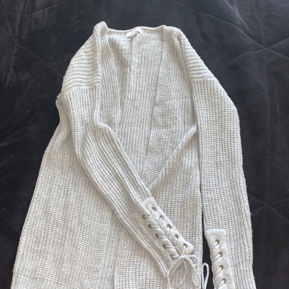NWOT Ten Sixty Sherman Cardigan with Laced-up Sleeves - Picture 1 of 3